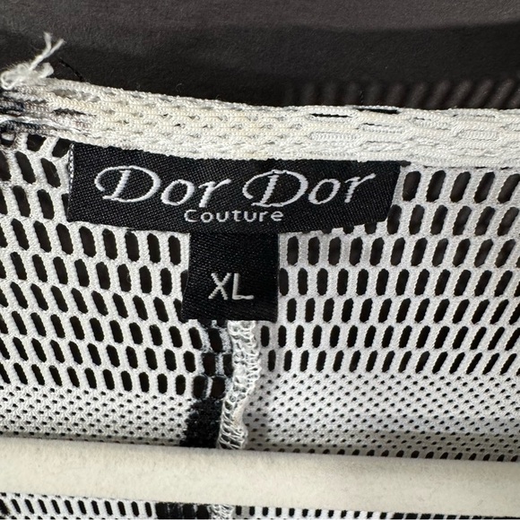 Dor Dor Couture Mesh Sheer Tunic Coverup Flowy Boho Artsy - Picture 7 of 10